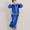 Evelyn Kids Kurung with Embroidery in Royal Blue - Image 3