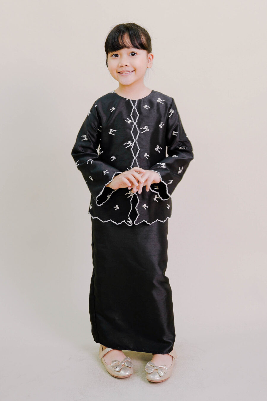 Ilona Kids Kebaya Moden in Black