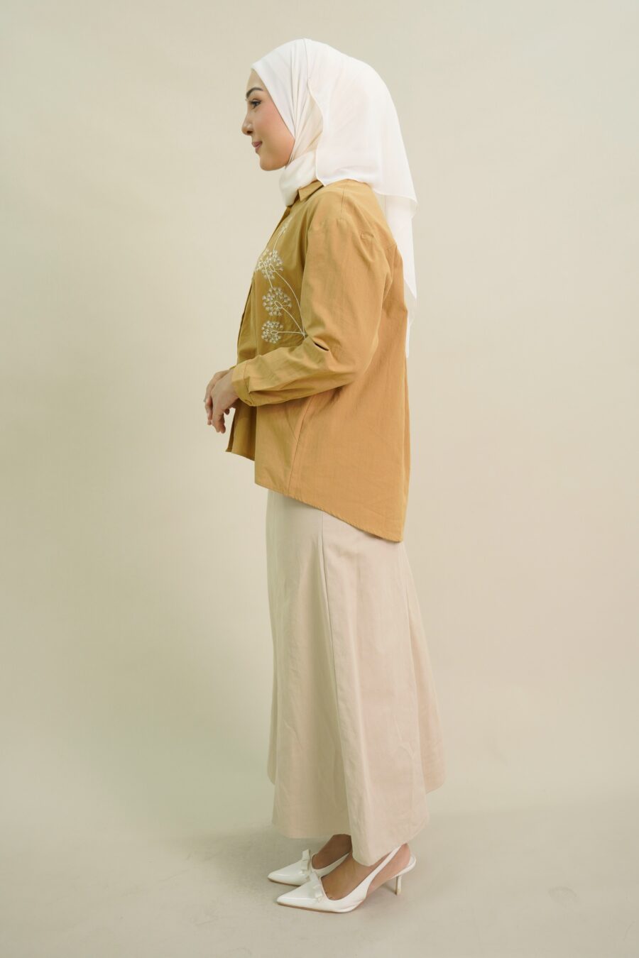 Huree Oversized Top Khaki - Image 3