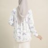 Feiya Butterfly Printed Blouse White - Image 2