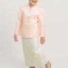 Zeeya Kids Kurung in Peach Pink
