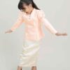 Zeeya Kids Kurung in Peach Pink - Image 2