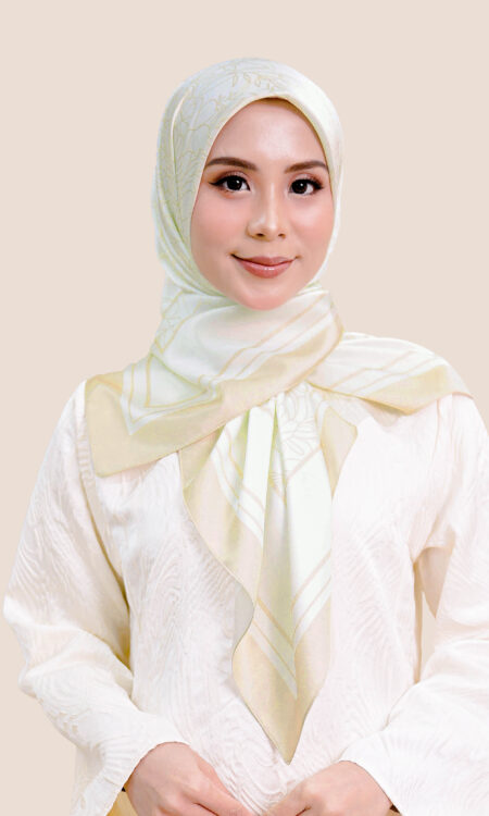 Niwa Satin Printed Shawl Beige