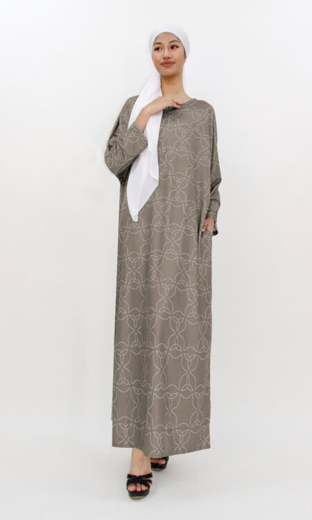 Zaireen Kaftan Dusty Green