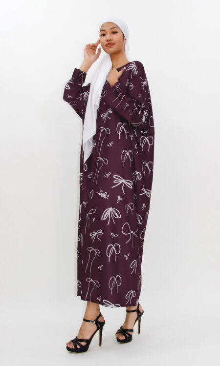Kalisya Kaftan Maroon