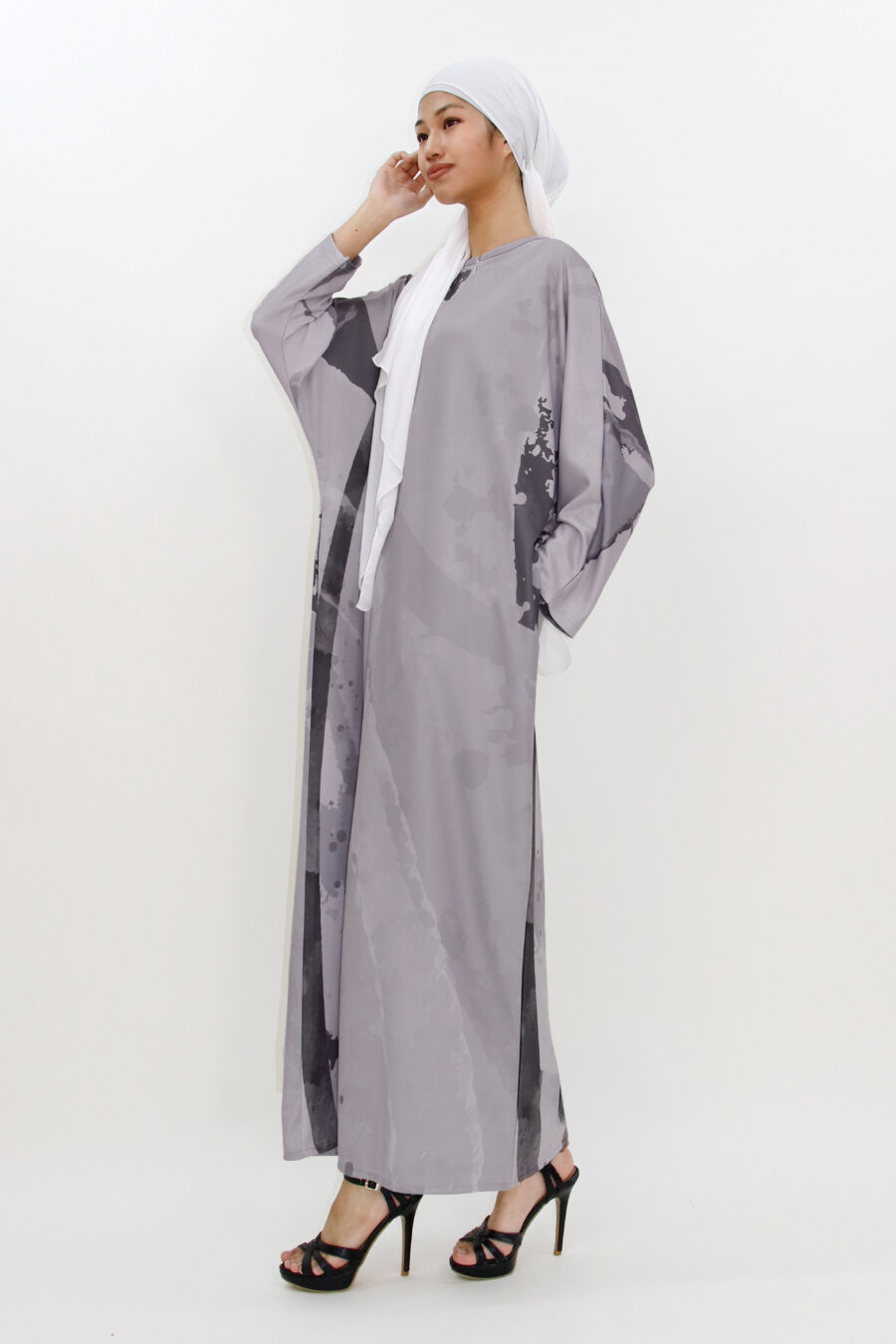 Rayya Kaftan Grey - Image 2