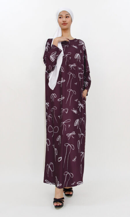 Kalisya Kaftan Maroon